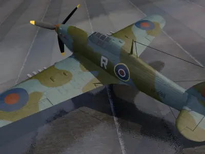 Hawker Hurricane Mk-4 3D model