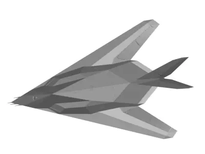 F-117A Nighthawk Stealth Fighter aircraft 3D model
