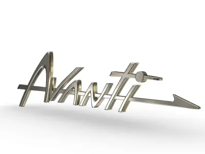 avanti logo 3D model
