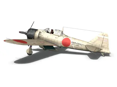 Mitsubishi A6M2 Zero - Tainan Air Group 3D model