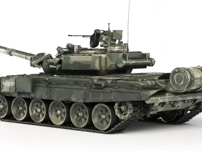 Tank T-90A 2010 3D model