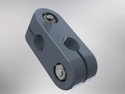 Two connector clamps 3D model