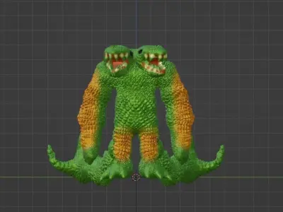 titan monster model 3D model
