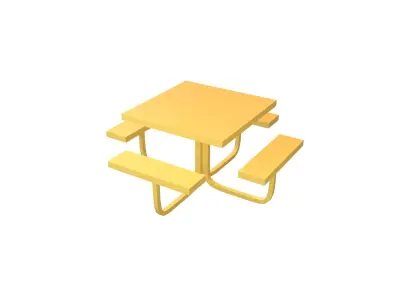Park Table v1 003 Low-poly 3D model