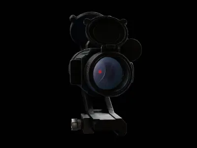 StrikeFire II Red Dot Rifle Optic Low-poly 3D model