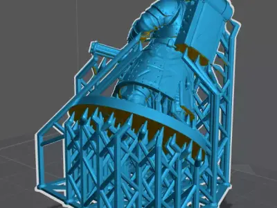 Pre-Supported Grimdark Squad Bundle  7 32mm STL Miniatures 3D print model