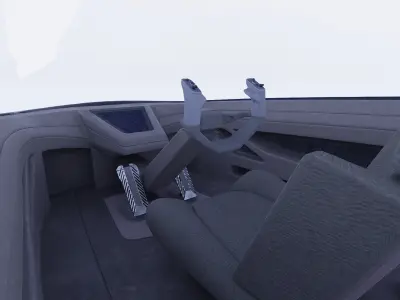 Pro Futuristic Spacecraft Jet Rigged Low-poly 3D model