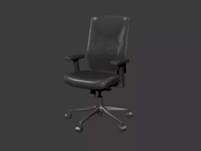 3D Model of a Modern Ergonomic Office Chair Free 3D model