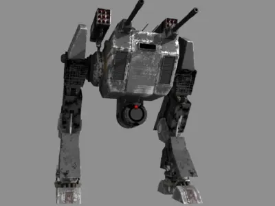Runner Assault Mech Gray 3D model