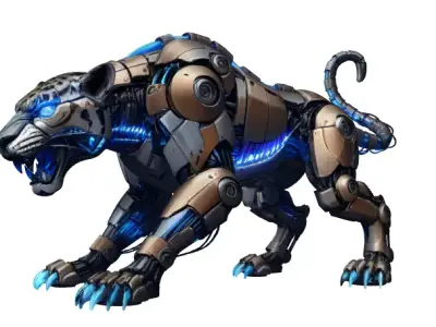  Robotic Panther - High Poly  3D model