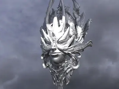 Baroque Elven Shield 3 3D model