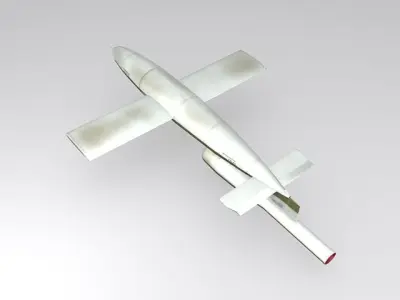 V1 Flying bomb Low-poly 3D model