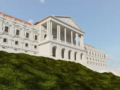 Assembleia da Republica Lisbon Portugal 3D model