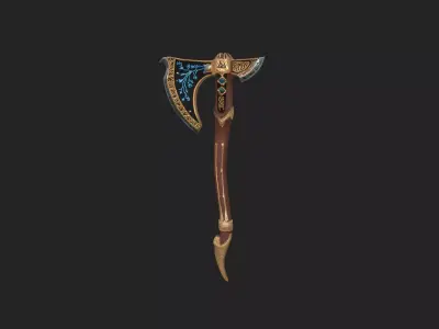 axe 3D Model 012 Low-poly 3D model