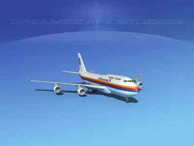 Boeing 747-400 United Airlines 1 3D model