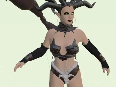 Scorpion Queen - Rigged 3D model