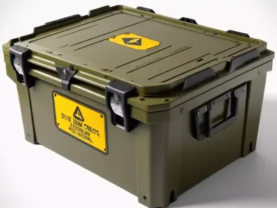 Military Storage Crate Tactical Box 3D model