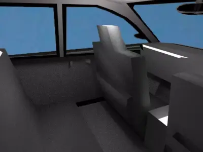 Aa-03 Sedan Car MPV Low-poly 3D model