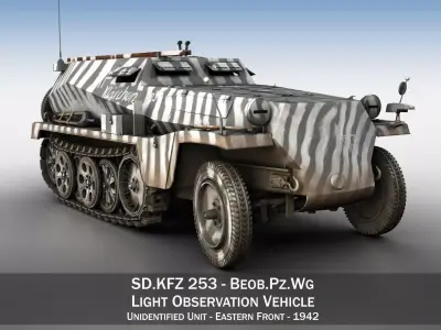 SDKFZ 253 - Beob Pz Wg  3D model