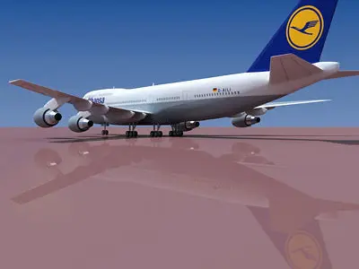 Lufthansa German Airline 3D model