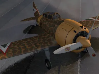 Reggiane Re-2000 Heja 3D model