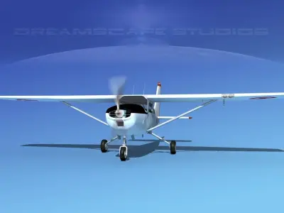 Cessna T-41 Mescalero Singapore AF 3D model