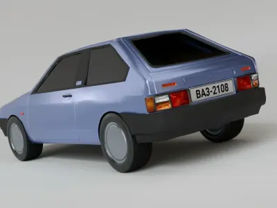 BA3-2108 CAR Free low-poly 3D model