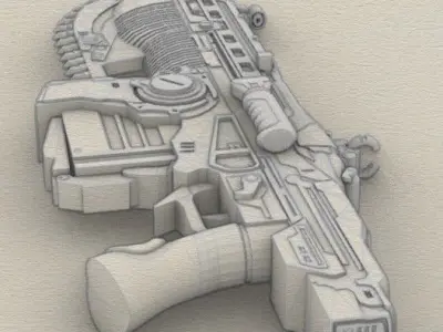 Mark 3 Lancer Gears of War 3D print model