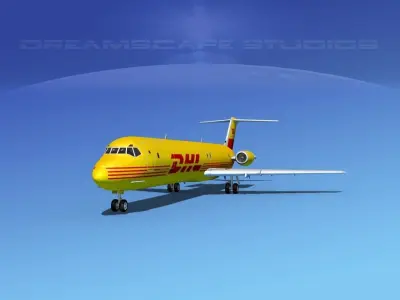 Douglas DC-9-50 DHL 3D model