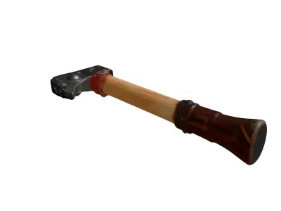 Stylized Utility Axe 3D Model Low-poly 3D model