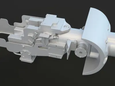 ZIS-S-53 Tank Gun 3D model