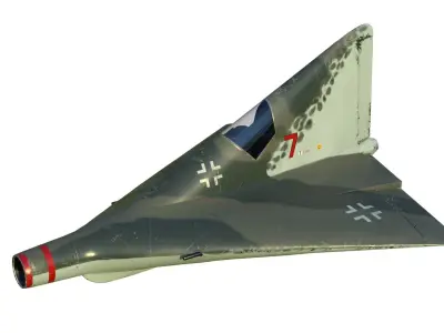 Lippisch P 13 Nazi coal plane 3D model