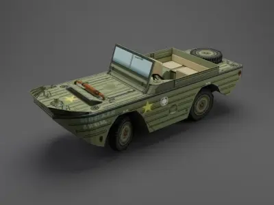 GPA Amphi Jeep 3D model