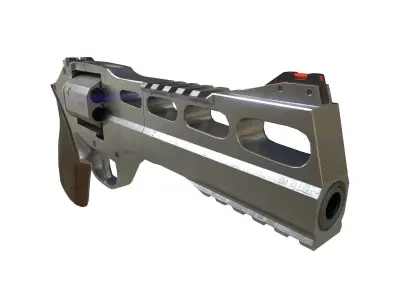 Revolver Rhino Low-poly 3D model