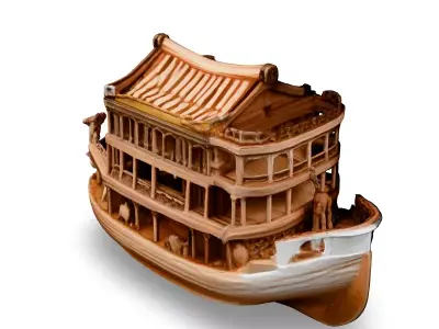 Noahs Ark LowPoly 3D Model Low-poly 3D model