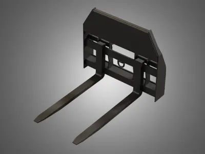 Pallet Fork - Spare Part for JCB Skid Steer Loader 3D model