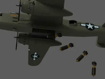 B-25 Mitchell 3D model
