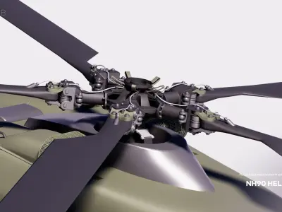 NH90 Tactical Helicopter 3D model