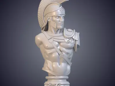 Roman Centurion Armor Historical Soldier Sculpture PM-1026 3D print model