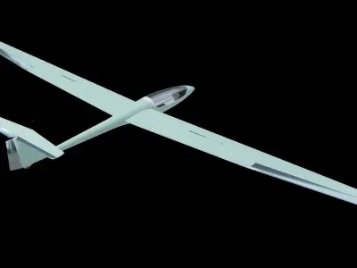 Glider Low-poly 3D model