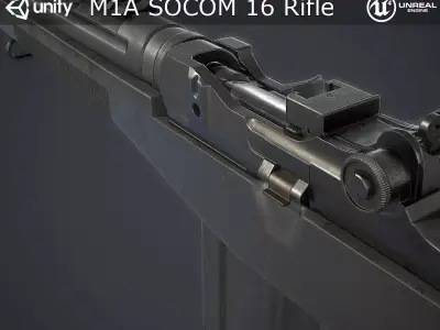 M1A Rifle Low-poly 3D model