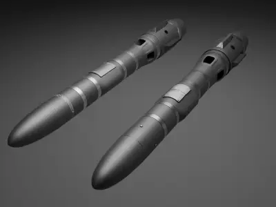 Rocket Aides Low-poly 3D model
