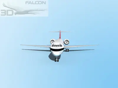 Falcon3D MD-80 Swissair 3D model