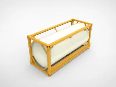 Tank Container Ship 3D print model