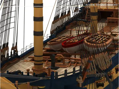 HMS Leopard 3D model