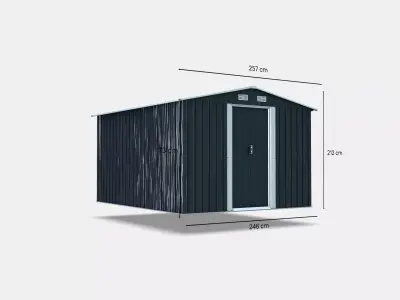 Ohio 10x8 garden tool storage house 1 3D model