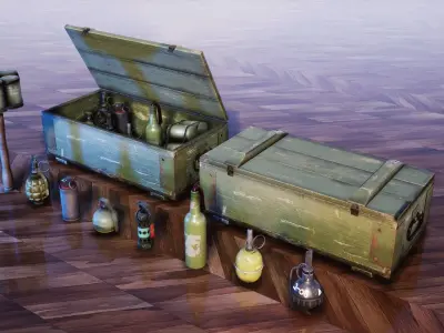 Ultimate Grenade Pack  10 Assets Low-poly 3D model