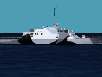Freedom Class Blk 1 LCS-5 USS Milwaukee 3D model