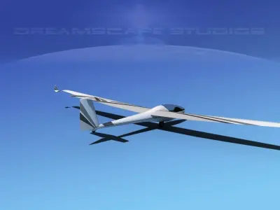 Glaser-Dirks DG-300 Glider V02 3D model
