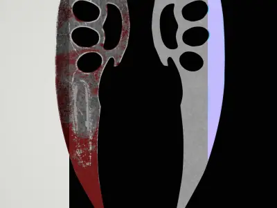 Brass knuckles Low-poly 3D model